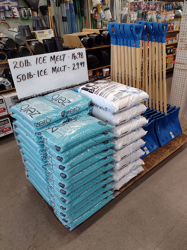 snow-gear Ice melt and snow shovels to get you ready for winter